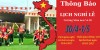 Thông báo nghỉ lễ 30/4 -01/5/2025 của trường mầm non Nà Hỳ